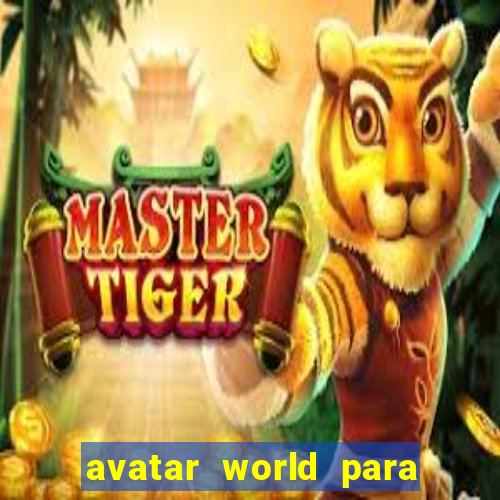 avatar world para imprimir e colorir